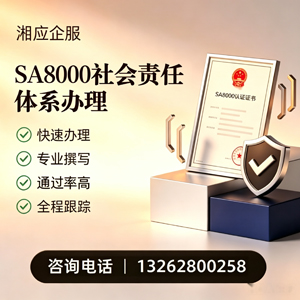 漳州SA8000社会责任体系认证服务